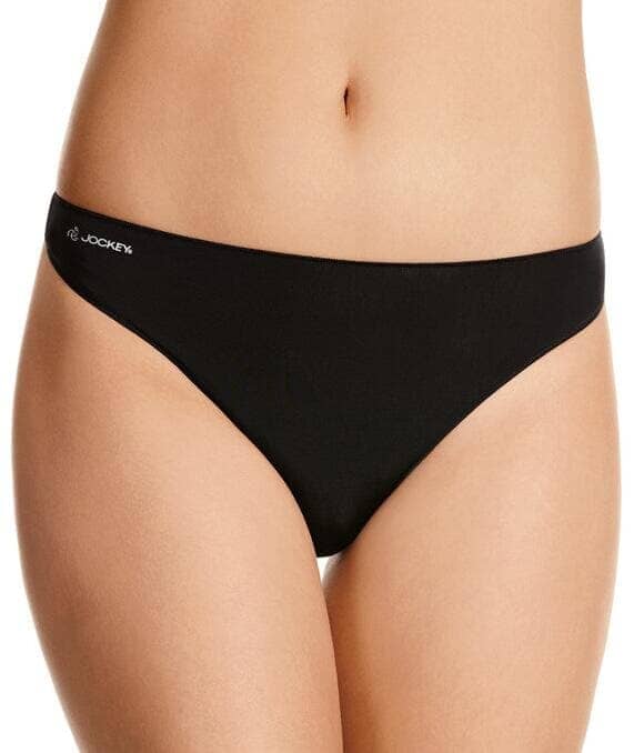 Jockey No Panty Line Promise Tactel G-String W8680D Black Womens