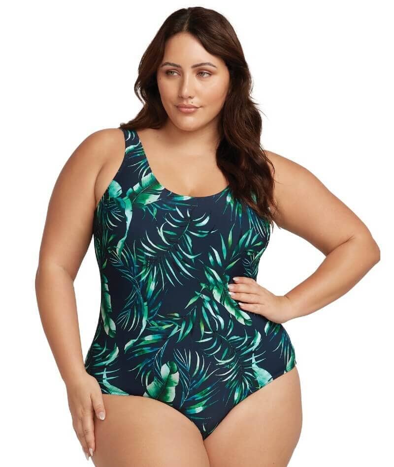 Artesands Palmspiration Renoir C Dd Cup One Piece Swimsuit Navy Big