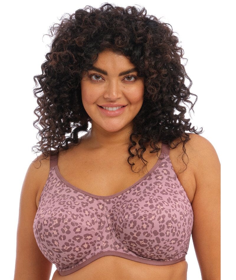 Elomi Energise Underwired Sports Bra - Dusky Leopard – Big Girls Don't Cry  (Anymore)