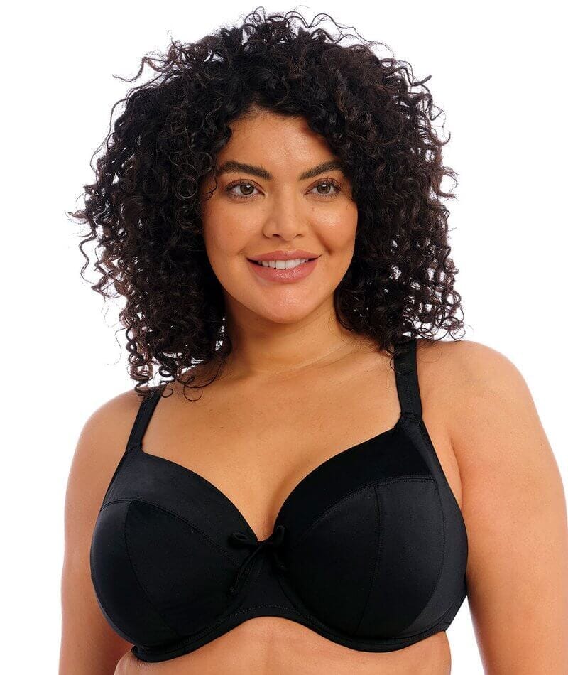 Elomi Essentials Underwired Swim Bra Bikini Top - Black Available