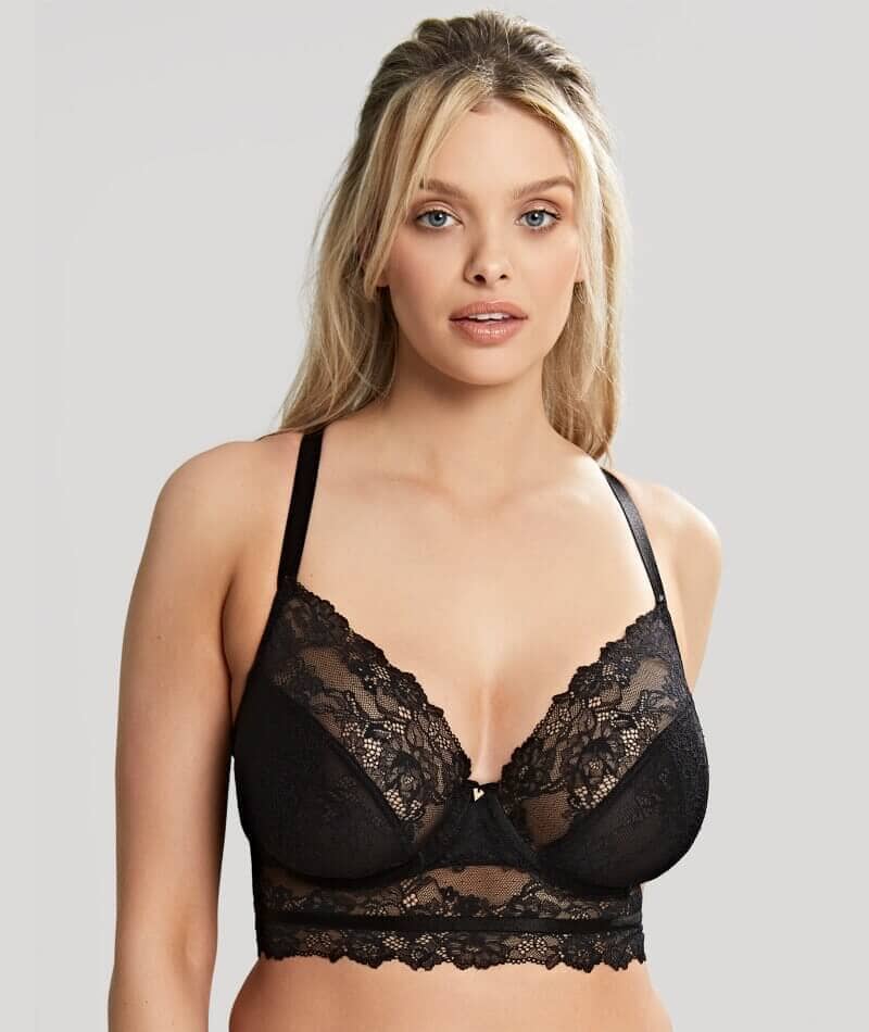 Panache Selena Longline Underwired Plunge Bra - Noir – Big Girls Don't Cry  (Anymore)