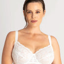 Ava & Audrey Bardot Lace Balconette Underwire Bra - White