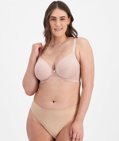 Berlei Lift & Shape T-Shirt Spacer Bra - Nude Lace Bras 