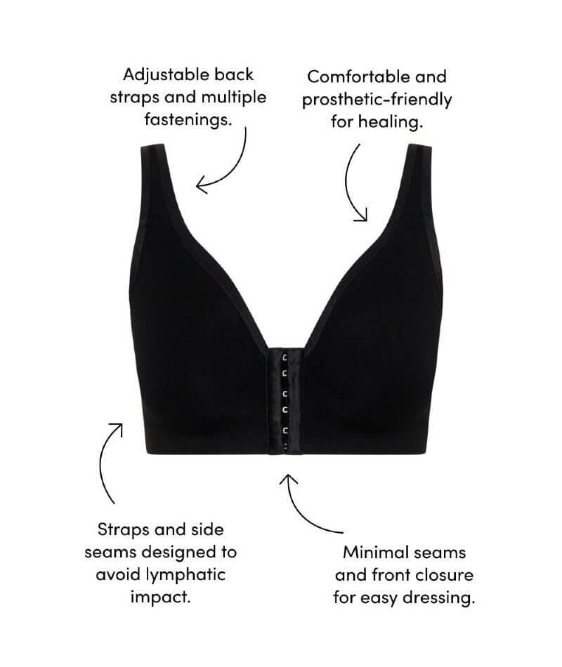 Berlei Post-Surgery Recovery Wire-free Bra - Black Bras 