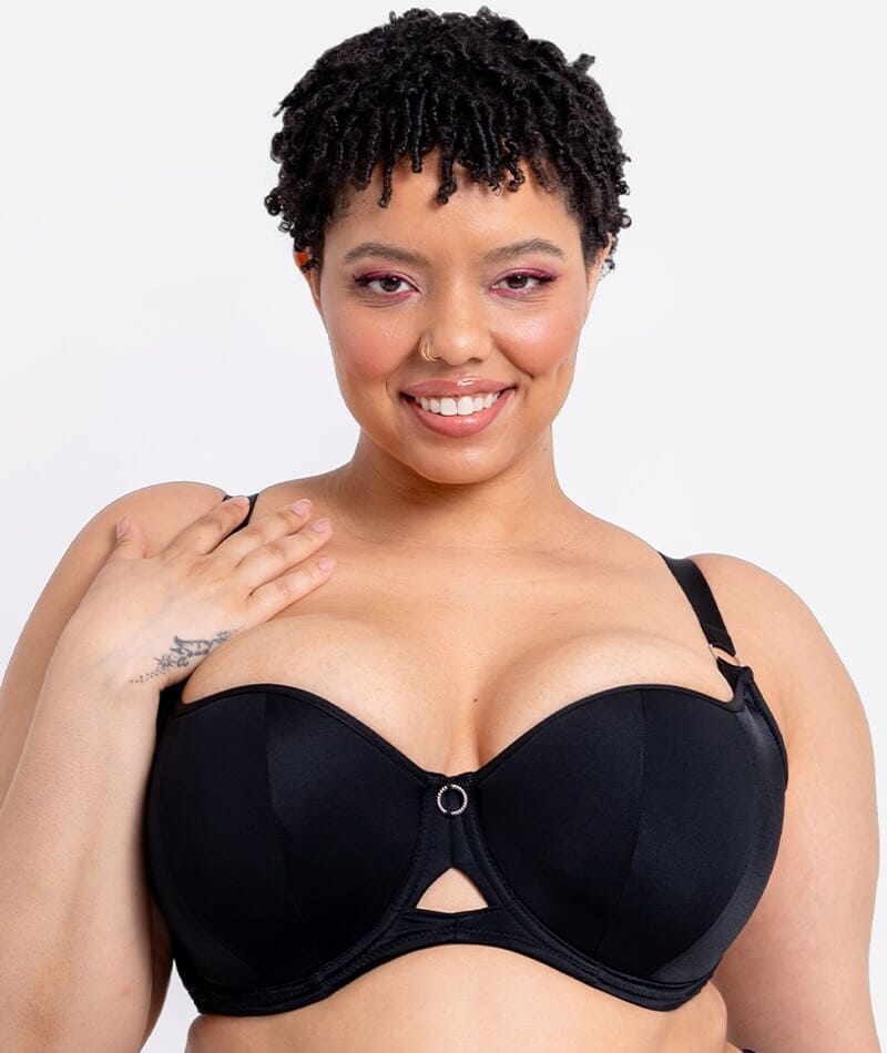 Curvy Kate Boost Me Up Padded Balcony Bra - Black Bras 