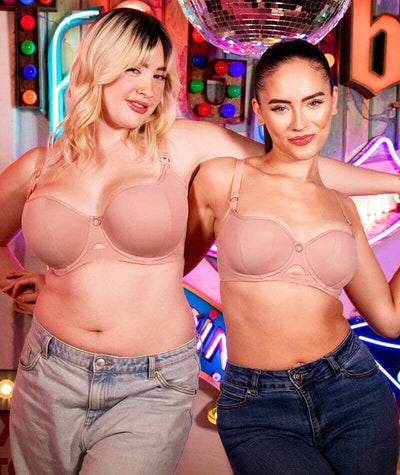 Curvy Kate Boost Me Up Padded Balcony Bra - Latte Bras 