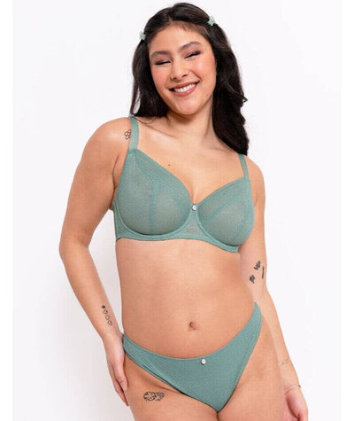 Curvy Kate Happy Bum Brazilian Brief - Sage Green Knickers 