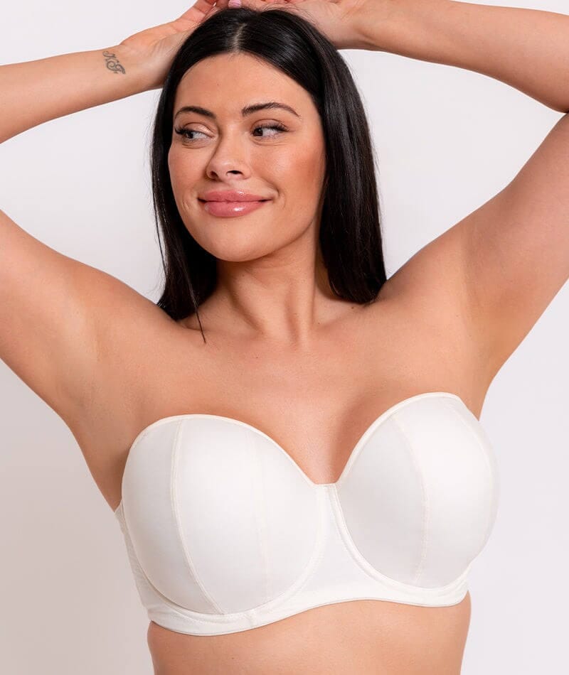 Curvy Kate Luxe Strapless Bra - Pearl Ivory Bras 