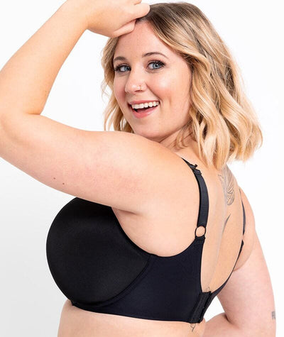 Curvy Kate Smoothie Spacer T-Shirt Plunge Bra - Black Bras 