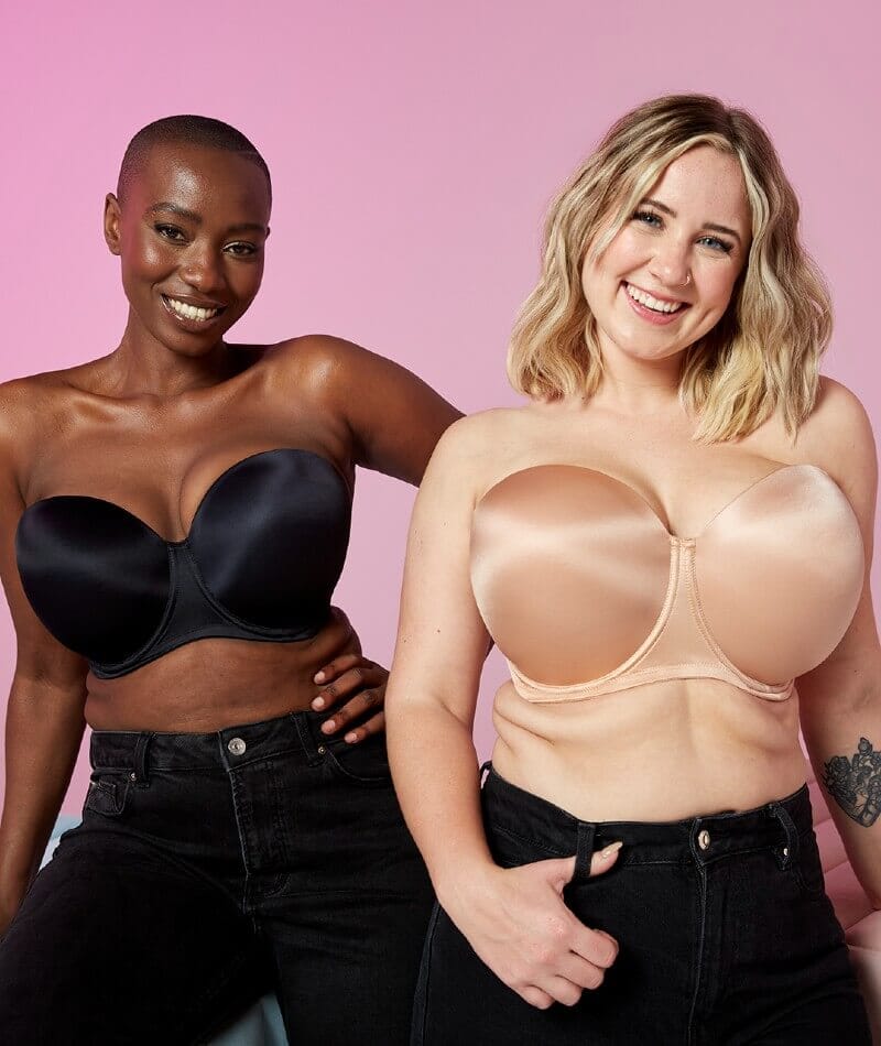 Curvy Kate Smoothie Strapless Moulded Bra - Black Bras 