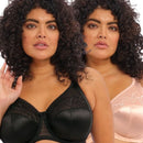 Elomi Cate Underwired Full Cup Banded Bra 2 Pack - Black/Latte