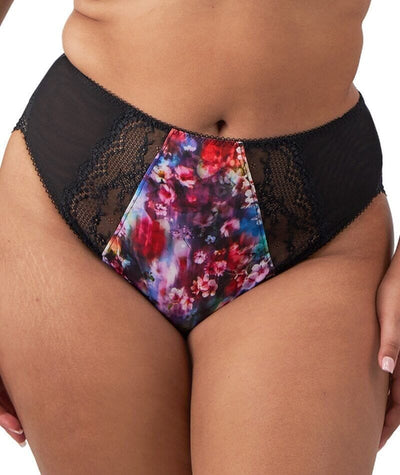 Elomi Lucie High Leg Brief - Cherry Blossom Knickers 