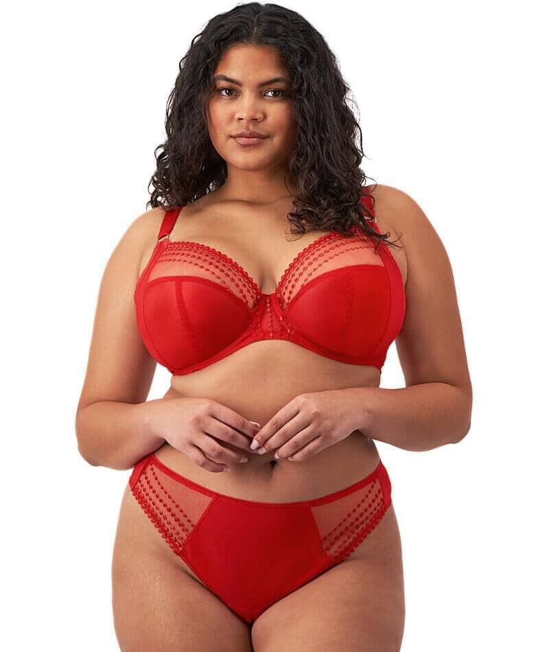 Elomi Matilda Underwired Plunge Bra - Haute Red Bras 