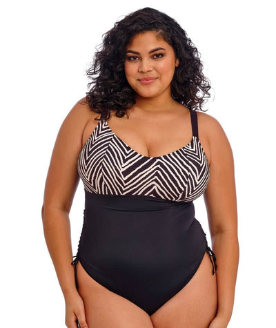 Elomi Swim Fiji Falls Non-Wired Swimsuit - Black Swim 