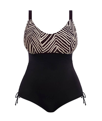 Elomi Swim Fiji Falls Non-Wired Swimsuit - Black Swim 