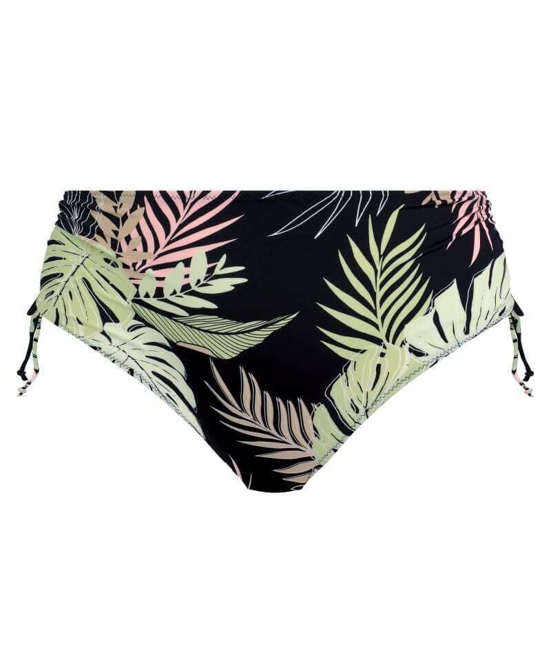 Elomi Swim Tropical Retreat Adjustable Bikini Brief - Black Swim 