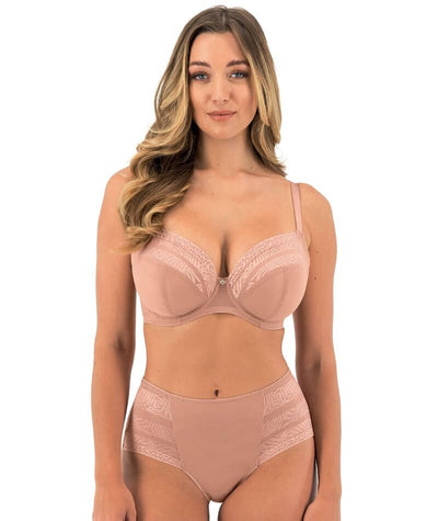 Fantasie Devote Underwire Side Support Plunge Bra - Cafe Au Lait Bras 