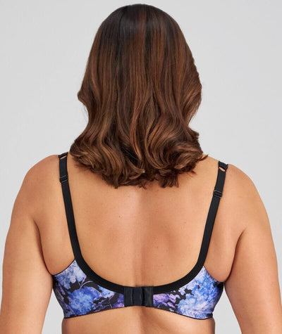 Fayreform Wild Violet Underwire Bra - Blue Hydrangea Print Bras 