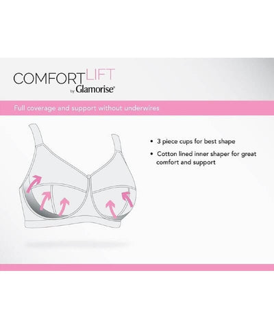 Glamorise Magiclift Front-Closure Posture Back Wire-Free Bra 2 Pack - Cafe Bras 