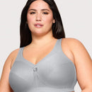 Glamorise Magiclift Active Support Wire-Free Bra - Gray Heather