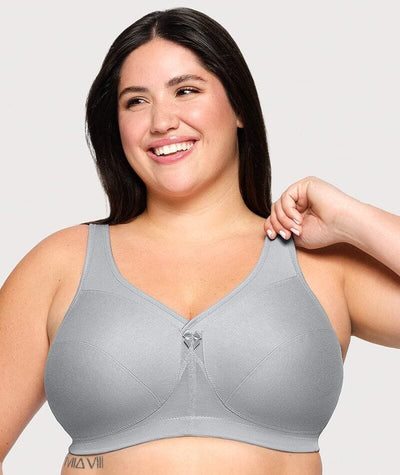 Glamorise Magiclift Active Support Wire-Free Bra - Gray Heather Bras 