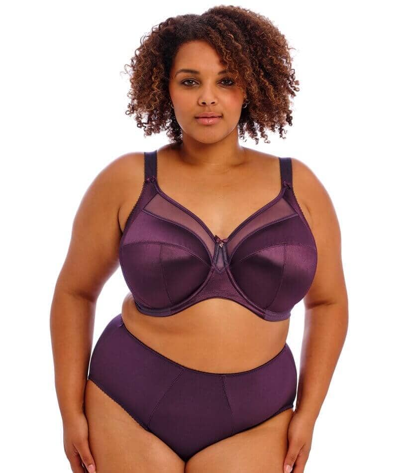 Goddess Keira Underwired Banded Bra - Blackberry Bras 