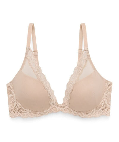 Natori Feathers Lightly Padded Wired Plunge Bra - Cafe Bras 