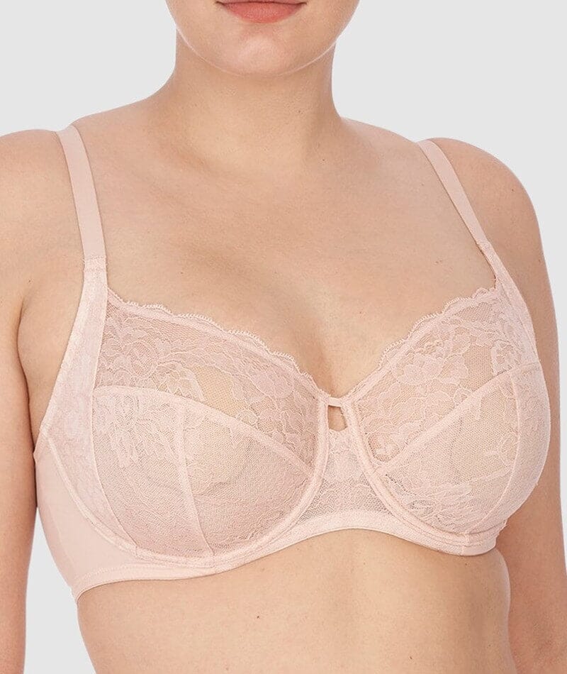 Natori Statement Supportive Full Figure Underwired Lace Bra - Cameo Rose/Cashmere Bras 