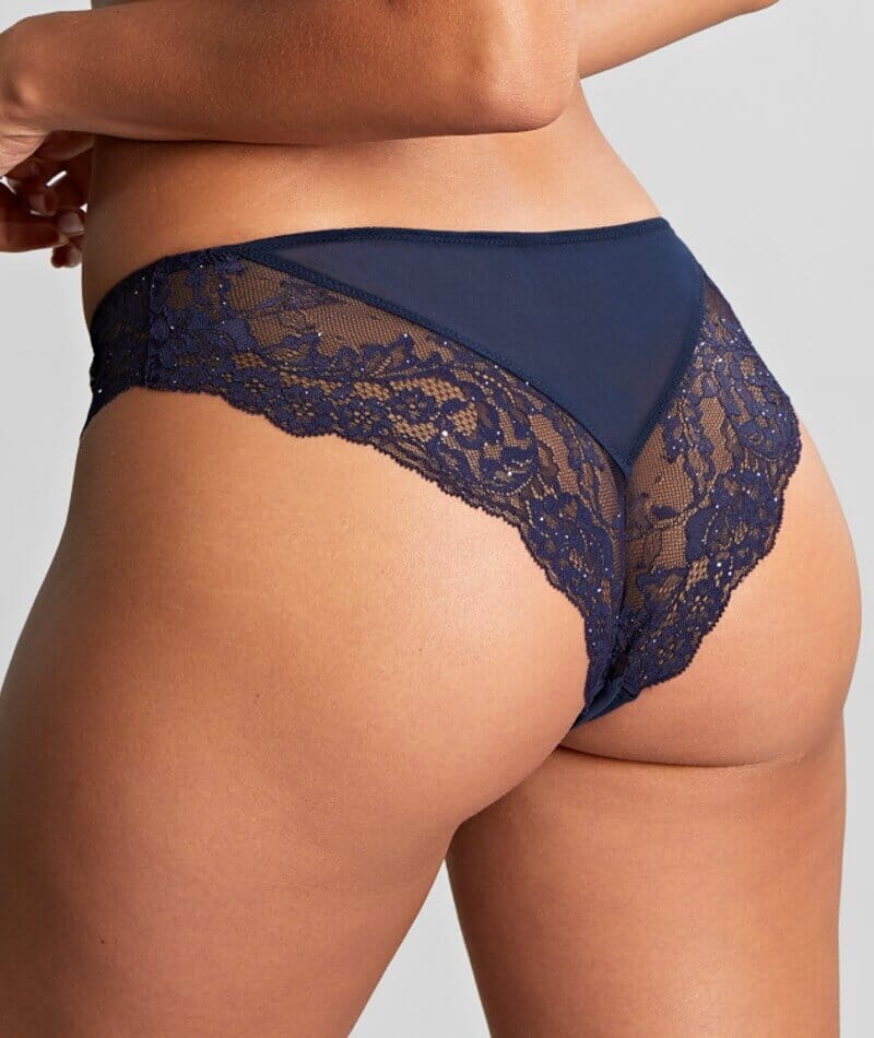 Panache Ana Brazilian Brief - Midnight Sequin Knickers 