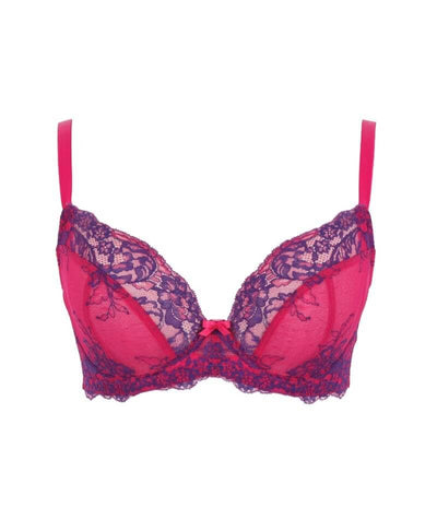 Panache Ana Underwired Plunge Bra - Orchid / Indigo Bras 