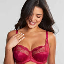 Panache Clara Full Cup Underwired Bra - Orchid / Red