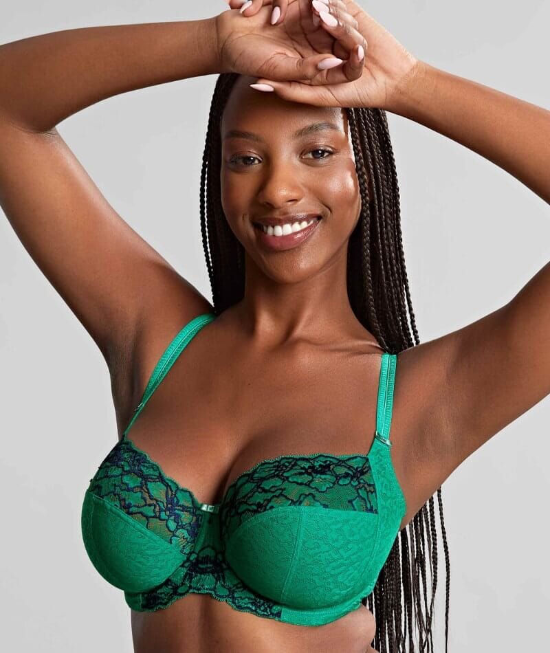 Panache Envy Full Cup Underwire Bra - Emerald Leopard Bras 