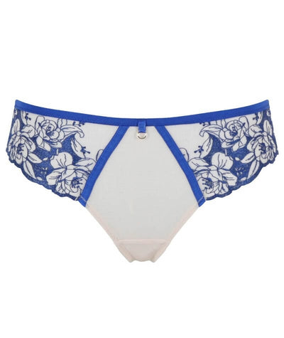 Panache Rosa Thong - Cobalt / Latte Knickers 