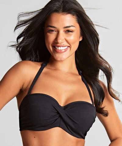 Panache Swimwear Spirit Ella Twist Bandeau Bikini - Black Swim 