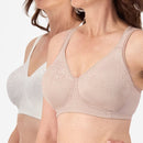 Playtex 18 Hour Ultimate Lift & Support Wire-Free Bra 2 Pack - Mother of Pearl/Toffee