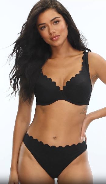 Panache Swimwear Spirit Lauren Plunge Bikini Top - Black