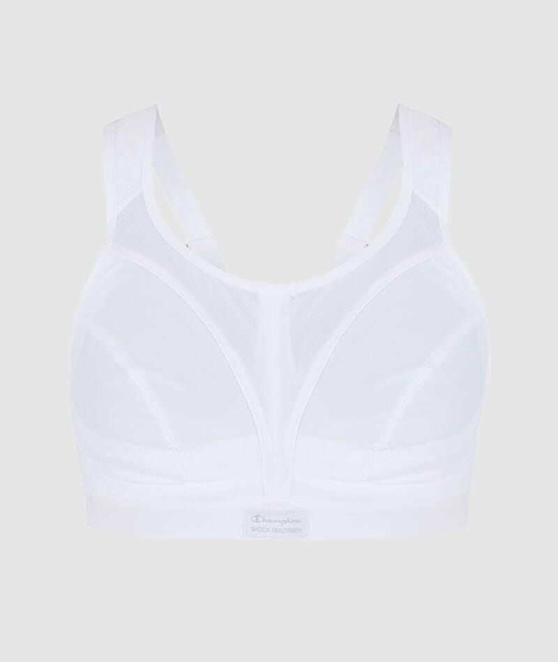 Shock Absorber Active D+ Classic Support Wire-Free Sports Bra - White Bras 