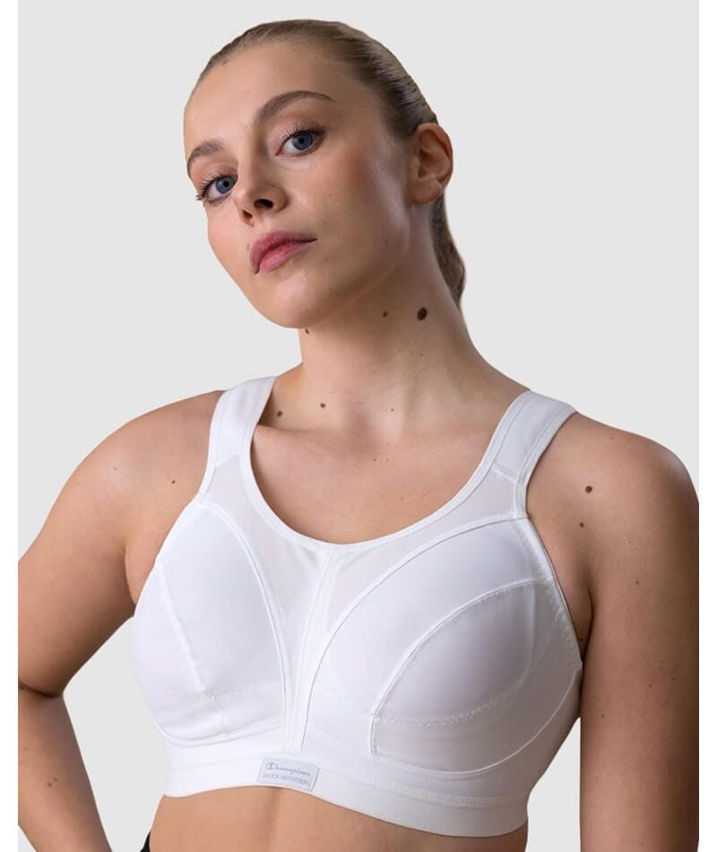 Shock Absorber Active D+ Classic Support Wire-Free Sports Bra - White Bras 
