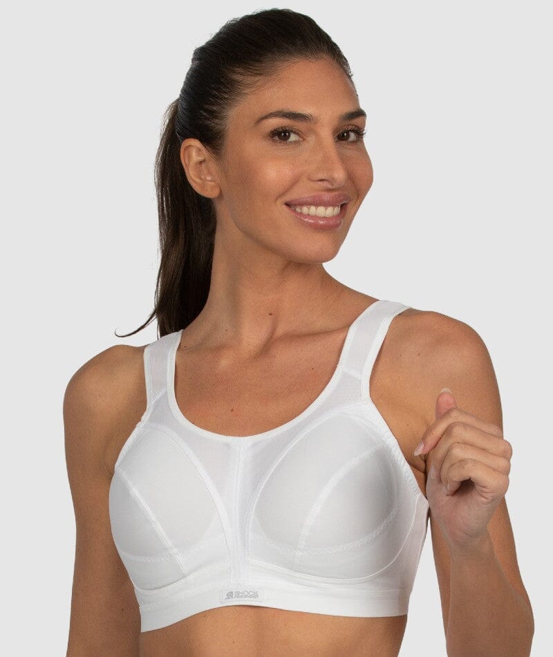 Shock Absorber Active D+ Classic Support Wire-Free Sports Bra - White Bras 