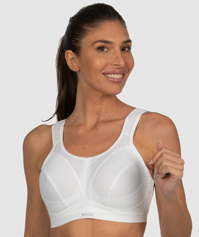 Shock Absorber Active D+ Classic Support Wire-Free Sports Bra - White Bras 