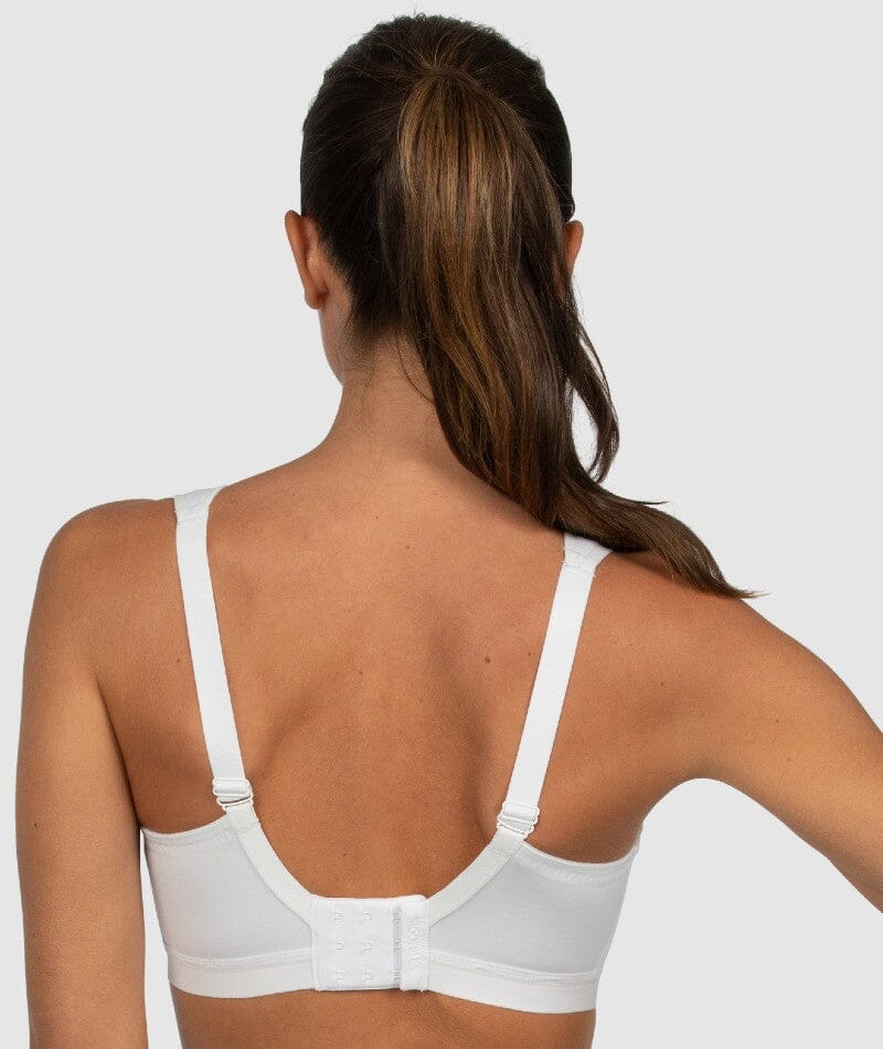 Shock Absorber Active D+ Classic Support Wire-Free Sports Bra - White Bras 