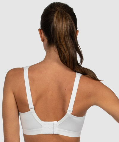Shock Absorber Active D+ Classic Support Wire-Free Sports Bra - White Bras 