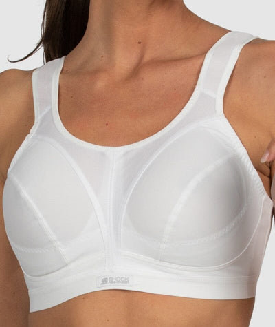 Shock Absorber Active D+ Classic Support Wire-Free Sports Bra - White Bras 