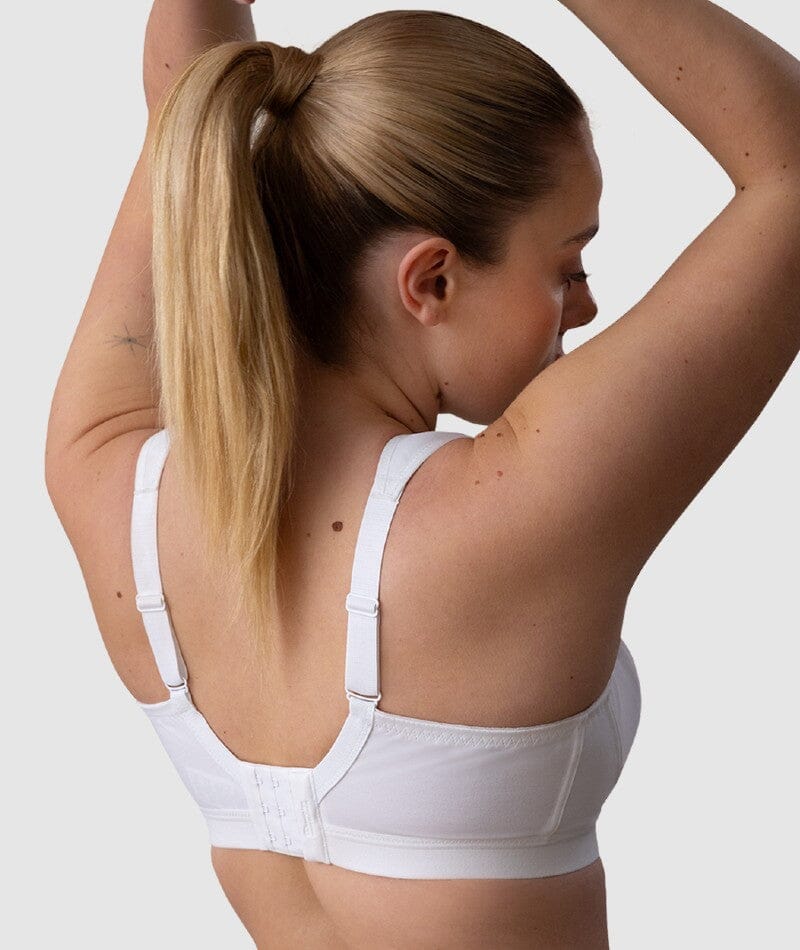 Shock Absorber Active D+ Classic Support Wire-Free Sports Bra - White Bras 