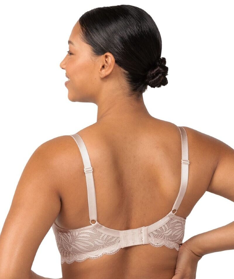 Triumph Essential Lace Underwire Half-Cup Padded Balconette Bra - Nude Pink Bras 