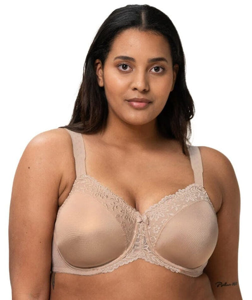Triumph Signature Sheer Underwired Padded Half Cup Bra - Toasted Almond