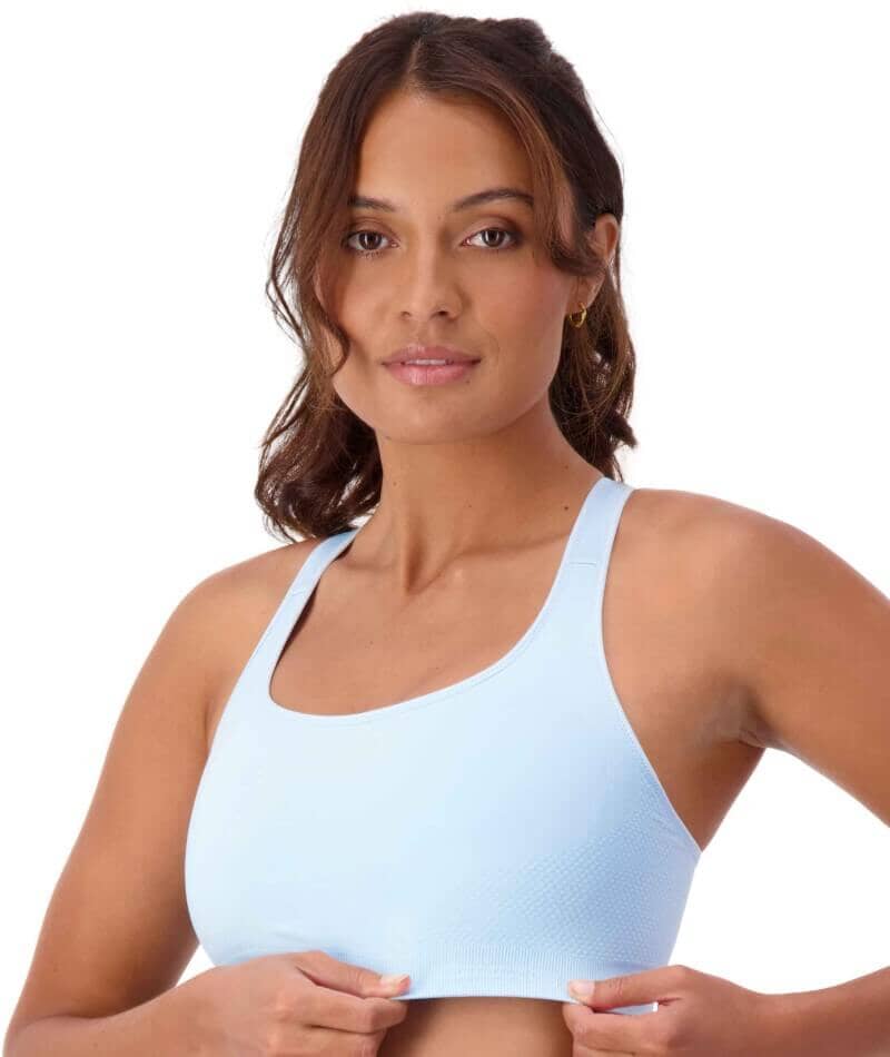 Triumph Triation Ultra Seamfree Sports Bra - Sky Blue Bras 