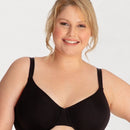 Underbliss Invisibliss Moulded Microfibre Underwire Bra - Black