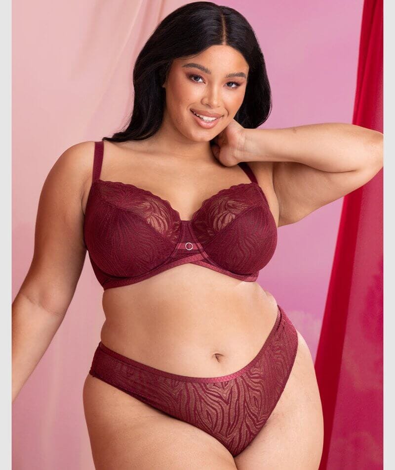 Curvy Kate Lace Daze Balcony Bra - Claret Red – Big Girls Don't Cry  (Anymore)