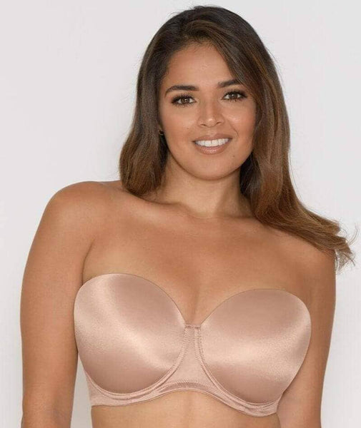 Strapless Bras For Women Plus Size Low Back Wire U Shaped Backless  Convertible Spaghetti Strap Seamless Sleeping Lette Beige,Black Wireless  T-Shirt